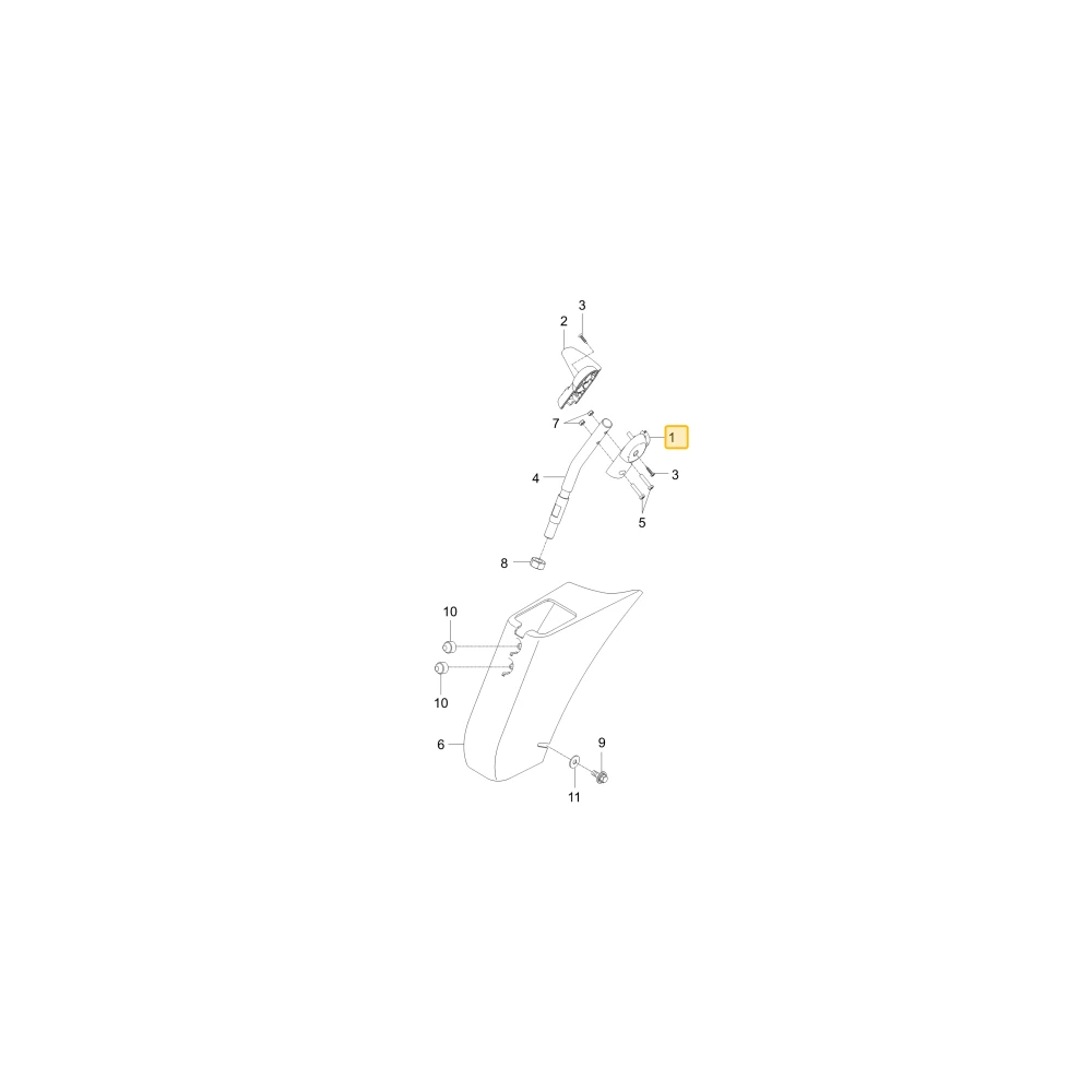 Uchwyt joysticka 1 KIOTI T5525-56211