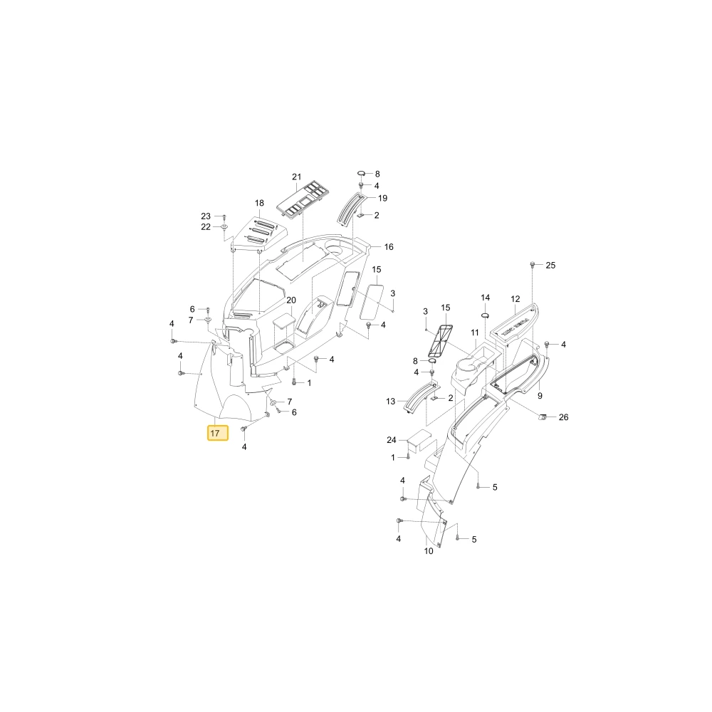 Pokrywa joysticka KIOTI T5525-84483