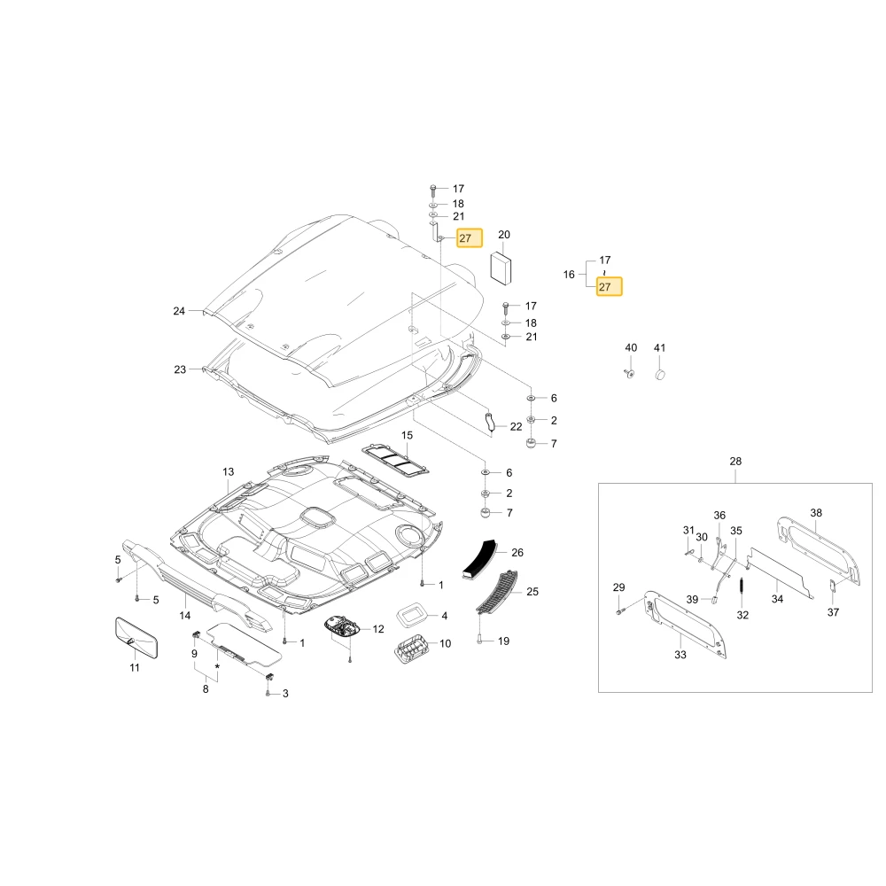 Dystans dachu 1 KIOTI T5525-84881
