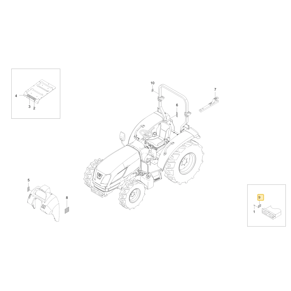 Naklejka Manufacturing KIOTI T5525-87654