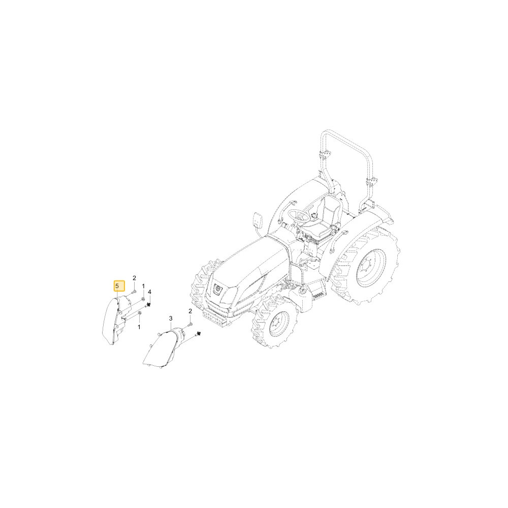 Prawy reflektor przedni KIOTI T5527-69522