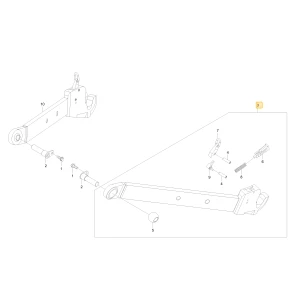 Dolny lewy łącznik KIOTI T5528-58012