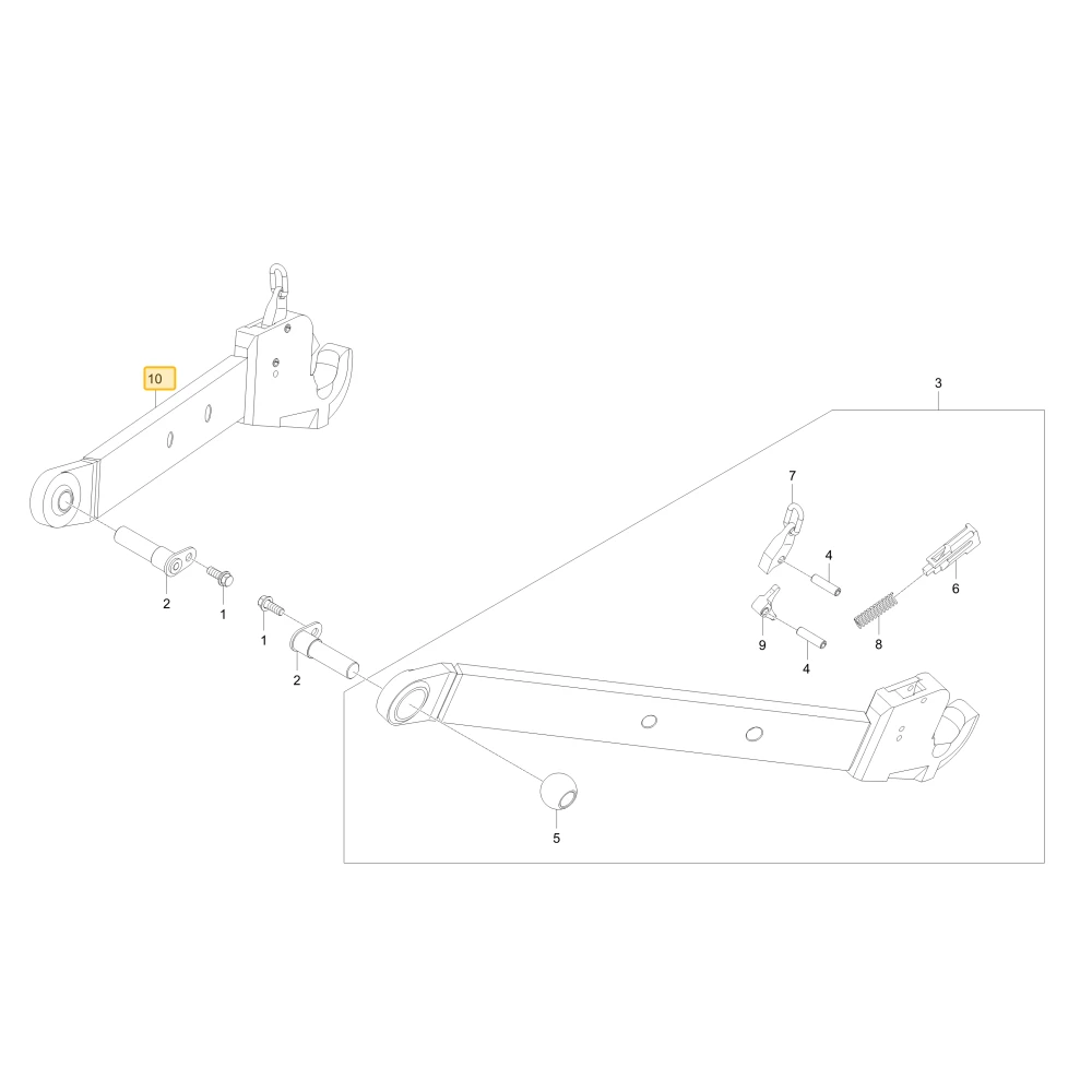 Dolny prawy łącznik KIOTI T5528-58112
