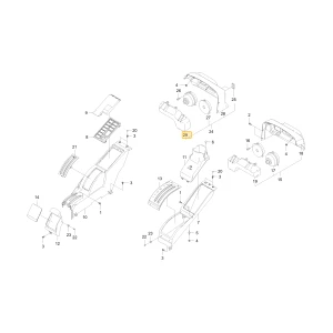 Wewnętrzny błotnik Material KIOTI T5530-85851
