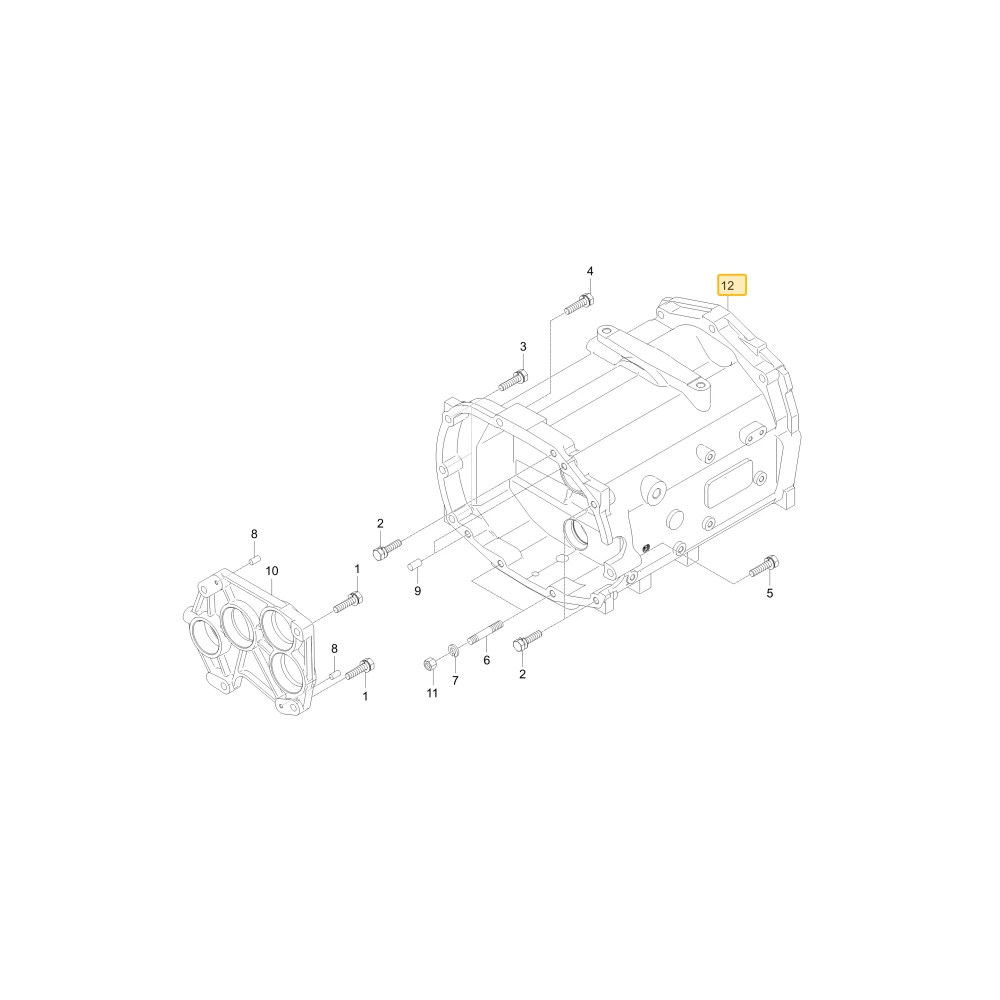 Środkowa obudowa KIOTI T5535-20615