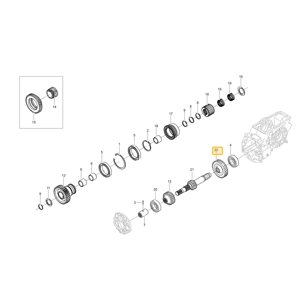Koło zębate 34 KIOTI T5535-22131