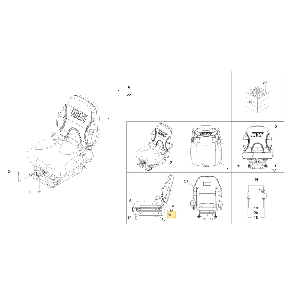 Śruba kołnierza KIOTI T5560-86801015