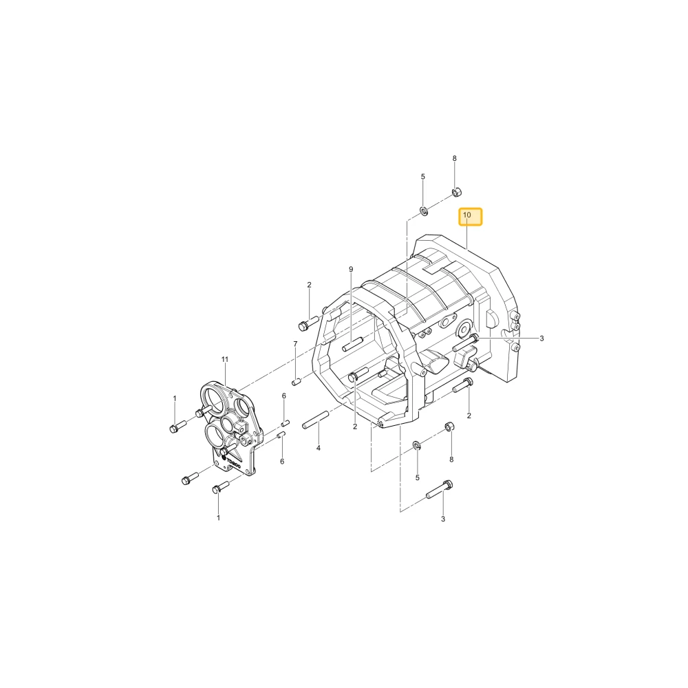 Środkowa obudowa Mc KIOTI T5710-21153