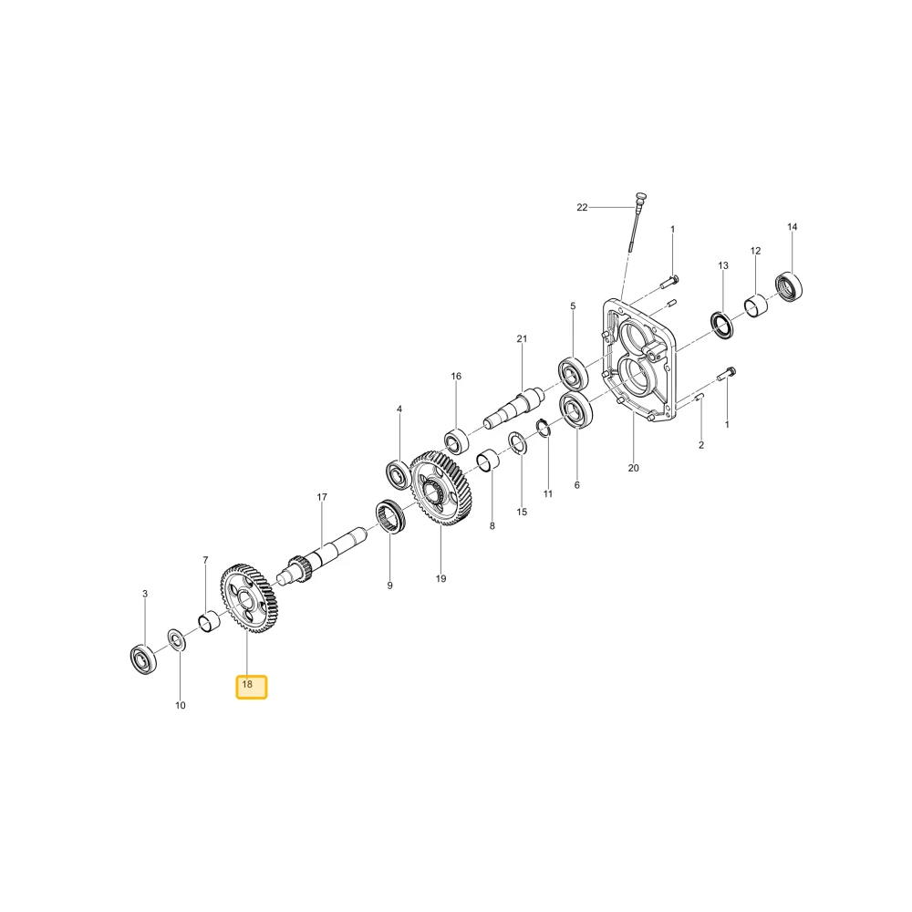 Koło zębate WOM 44 KIOTI T5710-25312