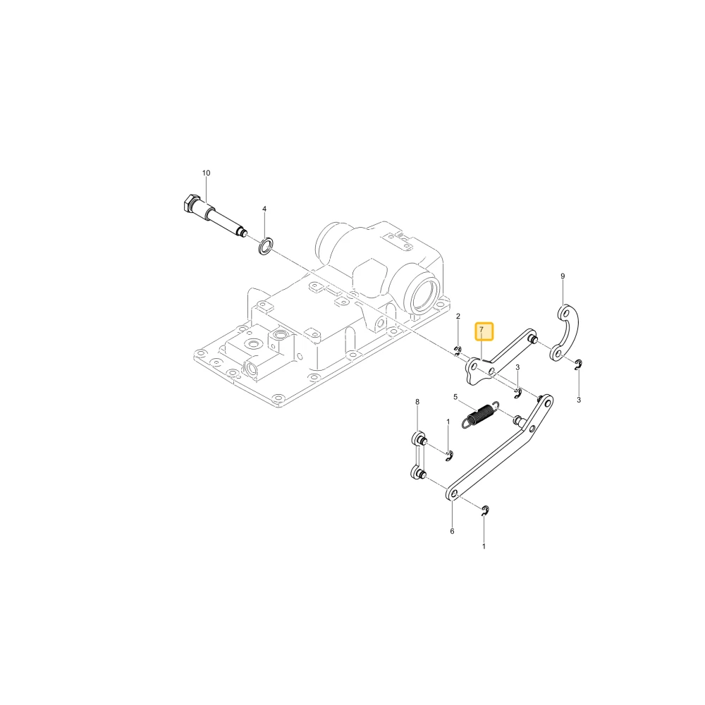 Łącznik podający tylny KIOTI T5710-32511