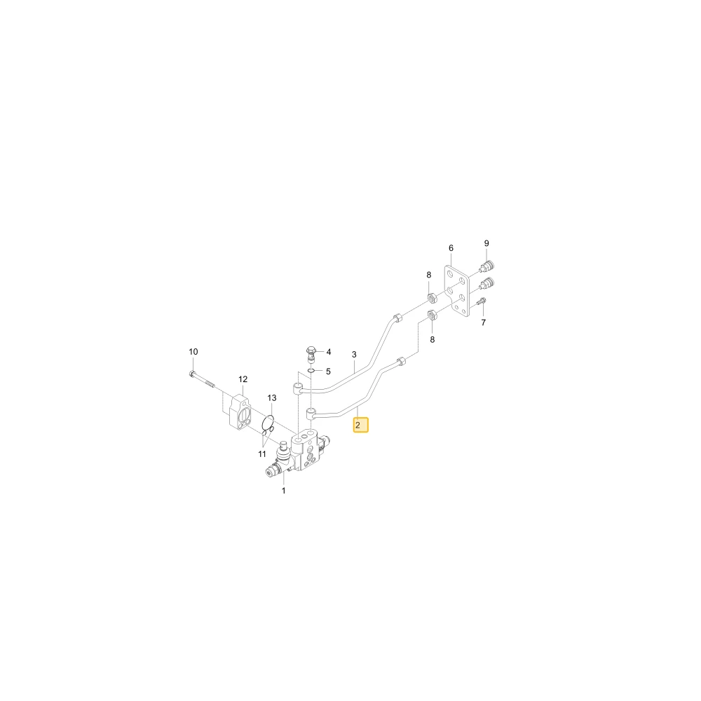Rurka hydrauliczna A KIOTI T5710-35111
