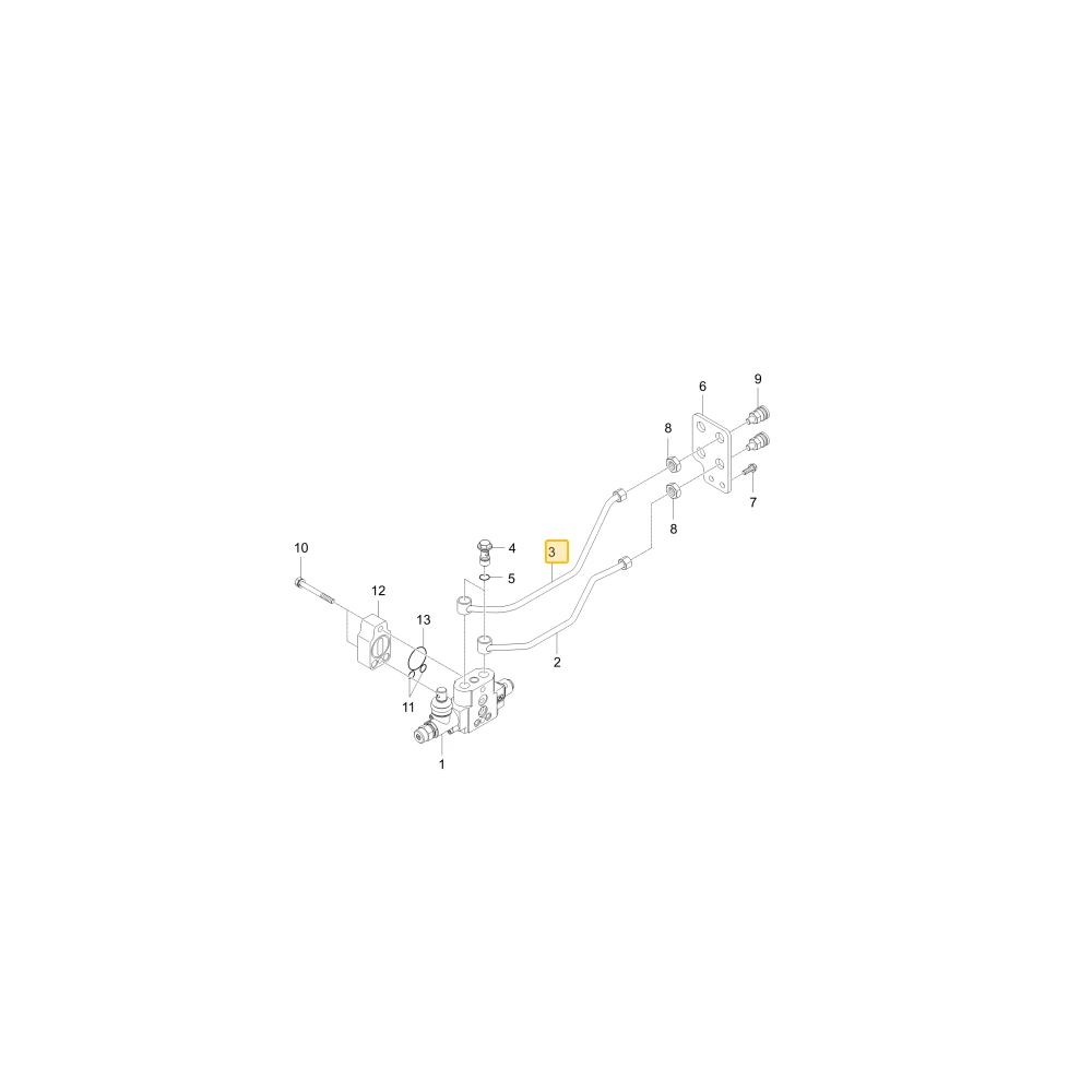 Rurka hydrauliczna B KIOTI T5710-35121