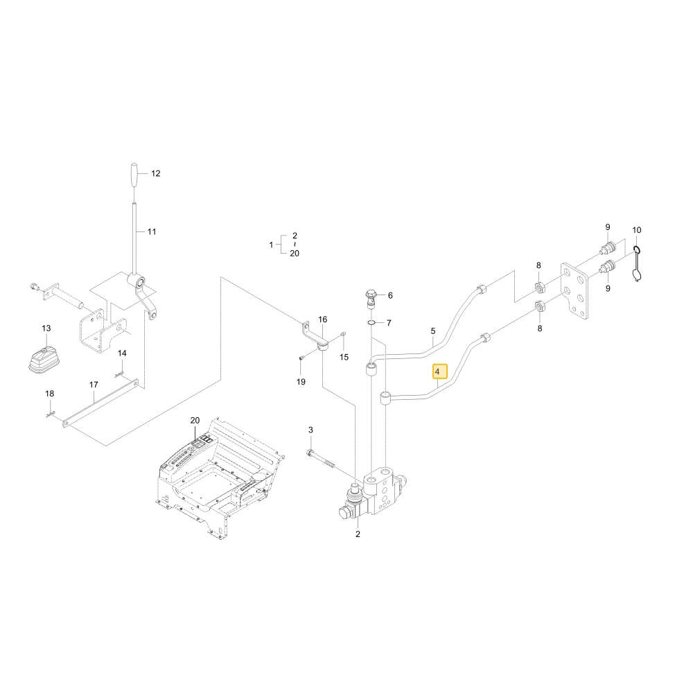 Rurka hydrauliczna C KIOTI T5710-35131