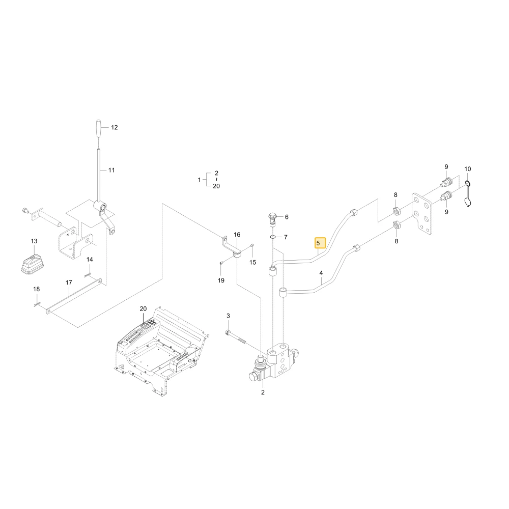 Rurka hydrauliczna D KIOTI T5710-35142
