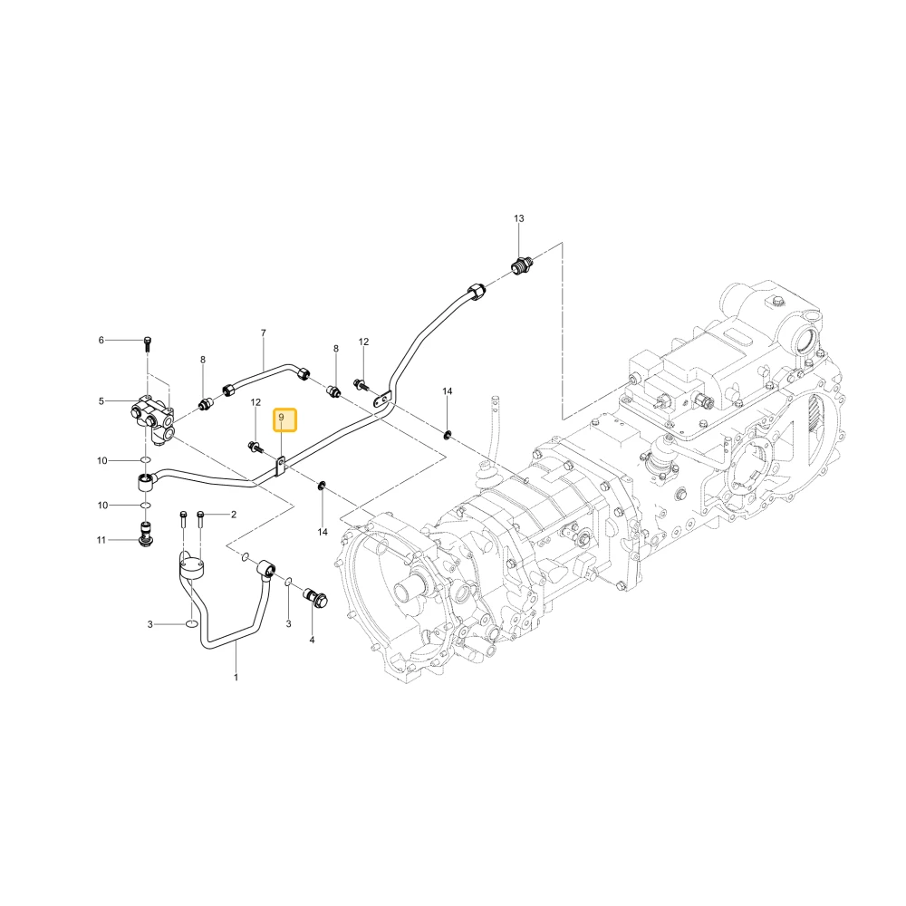 Rurka hydrauliczna J2 KIOTI T5710-36022
