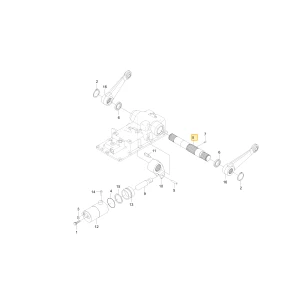 Wał ramienia hydraulicznego KIOTI T5710-37121
