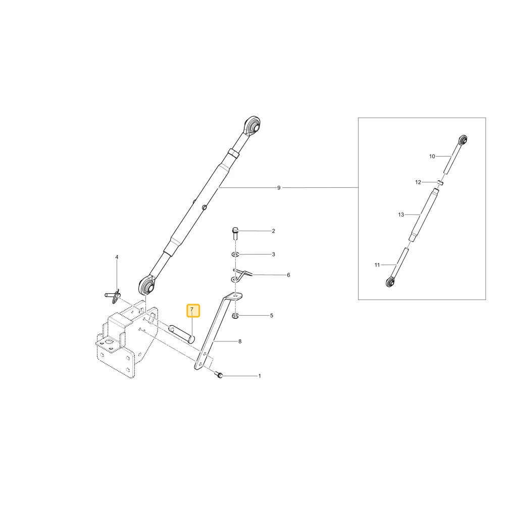 Sworzeń górnego łącznika KIOTI T5710-37631