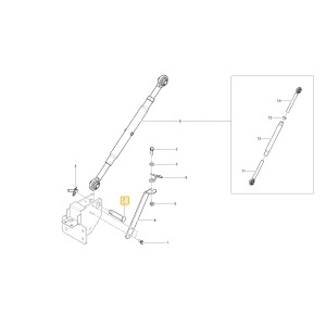 Sworzeń górnego łącznika KIOTI T5710-37631