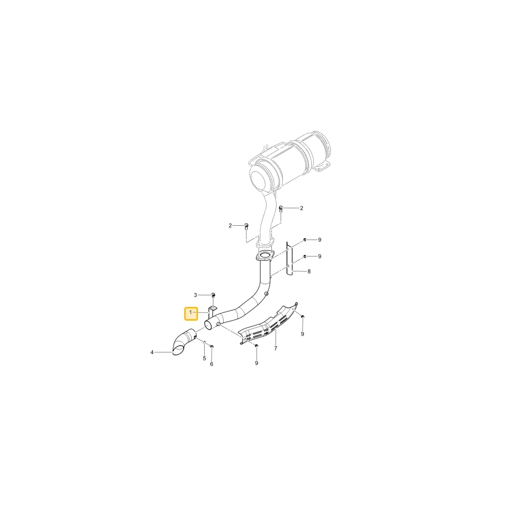 Rura wydechowa 1 KIOTI T5710-50221