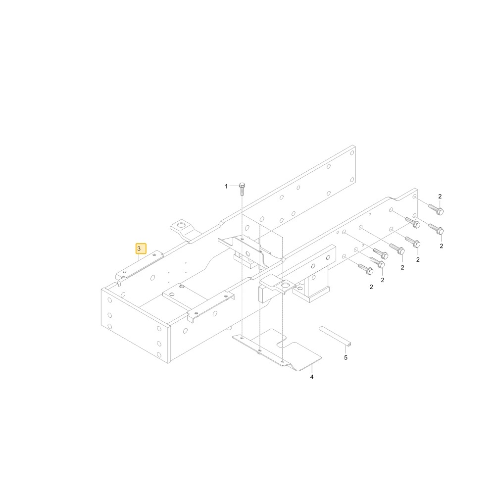 Rama przedniej osi KIOTI T5710-50614