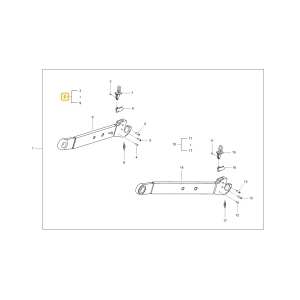 Dolny prawy łącznik KIOTI T5710-54642