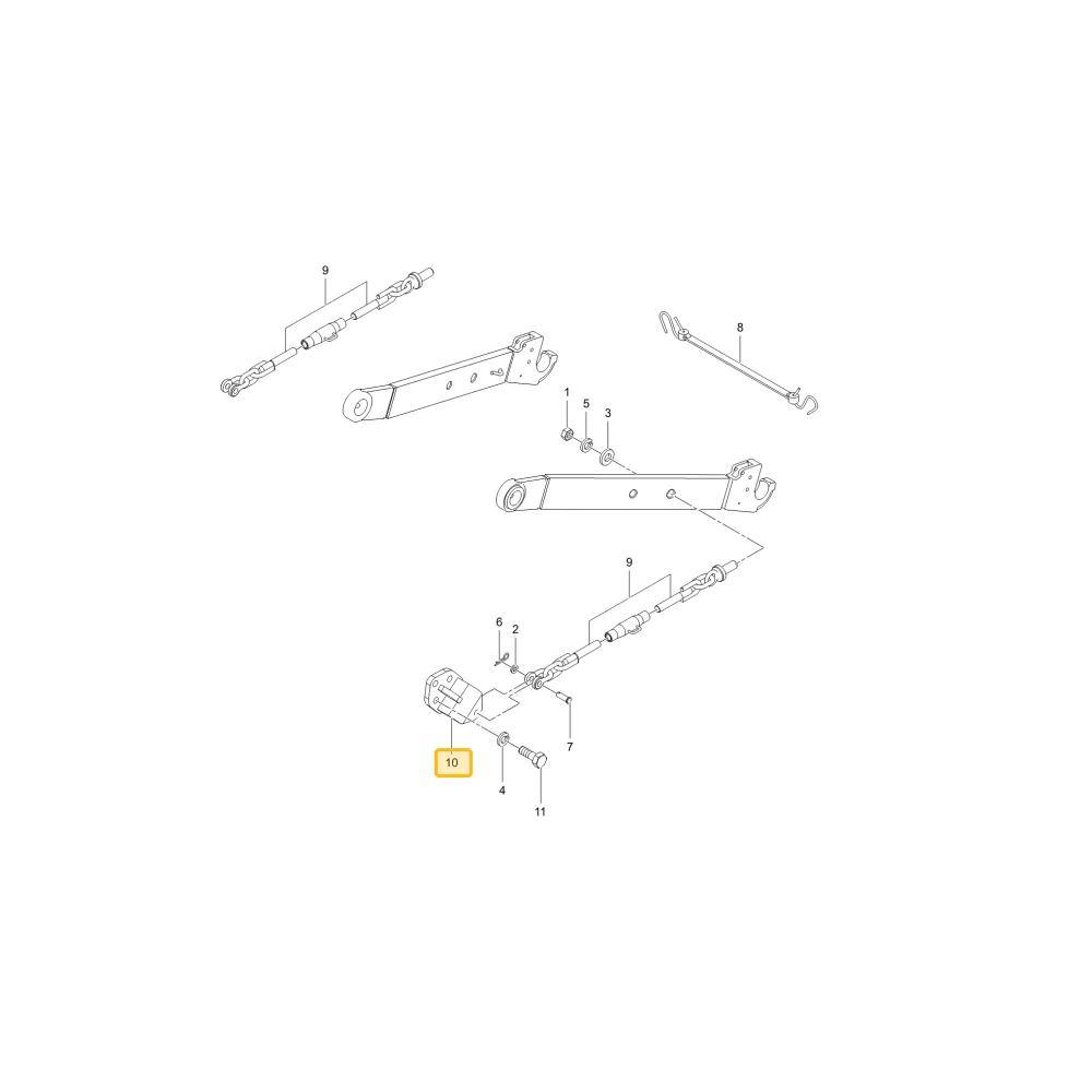 Uchwyt łańcucha kontrolnego KIOTI T5710-54662
