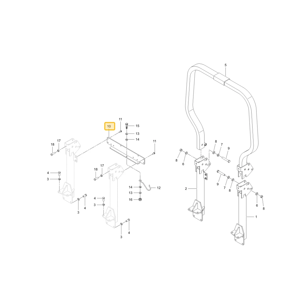 Podpora ROPS KIOTI T5710-55272