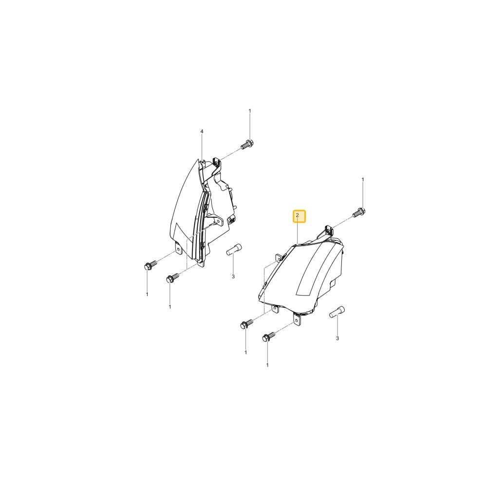 Reflektor przedni KIOTI T5710-69512