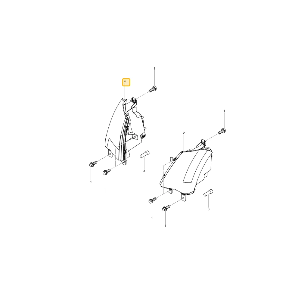 Reflektor przedni KIOTI T5710-69522