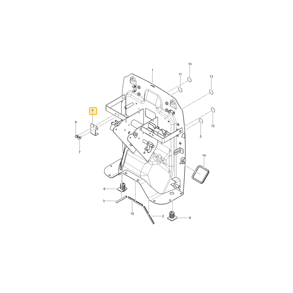 Płyta przełącznika pedału sprzęgła KIOTI T5710-80782
