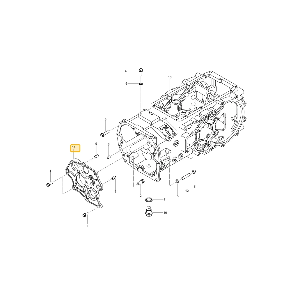Pokrywa łożyska Tc KIOTI T5715-21471
