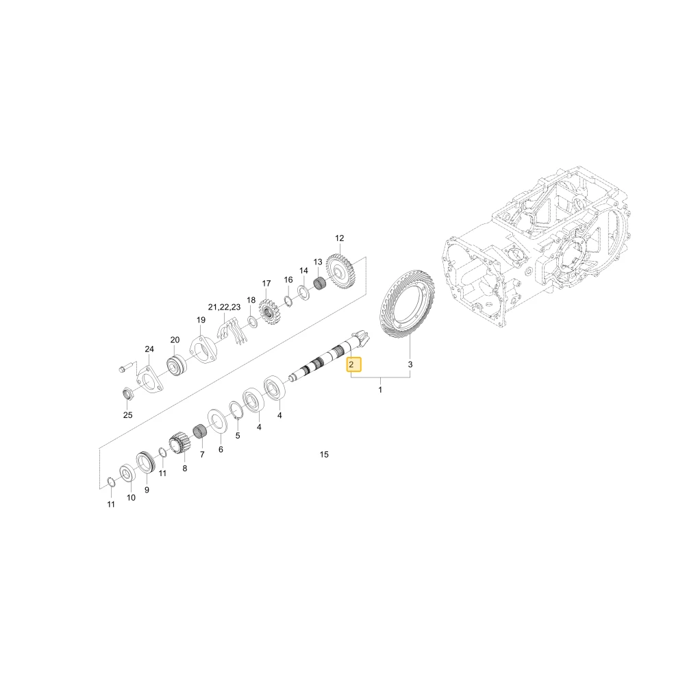 Zębnik stożkowy spiralny KIOTI T5715-22111