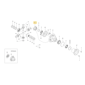 Obudowa prawego łożyska mechanizmu różnicowego KIOTI T5715-26571