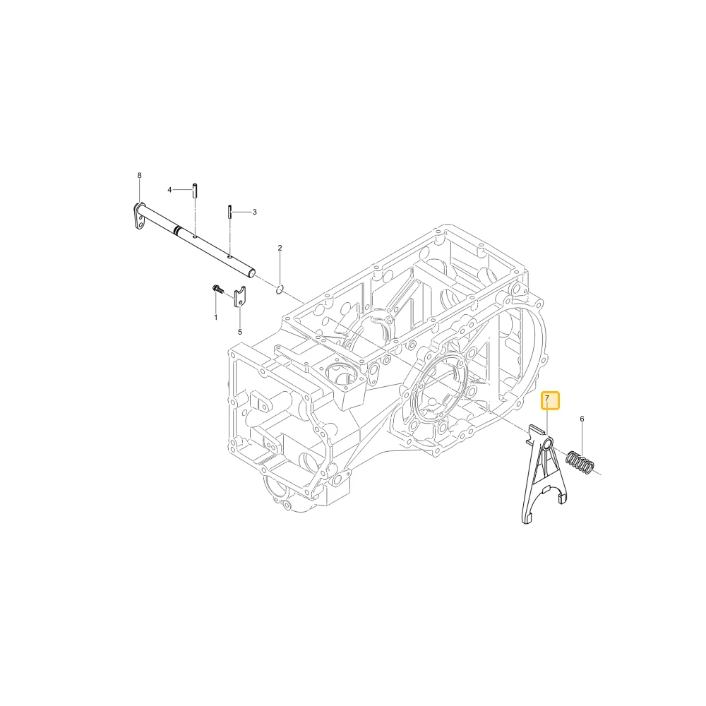 Widełki blokady mechanizmu różnicowego KIOTI T5715-26631