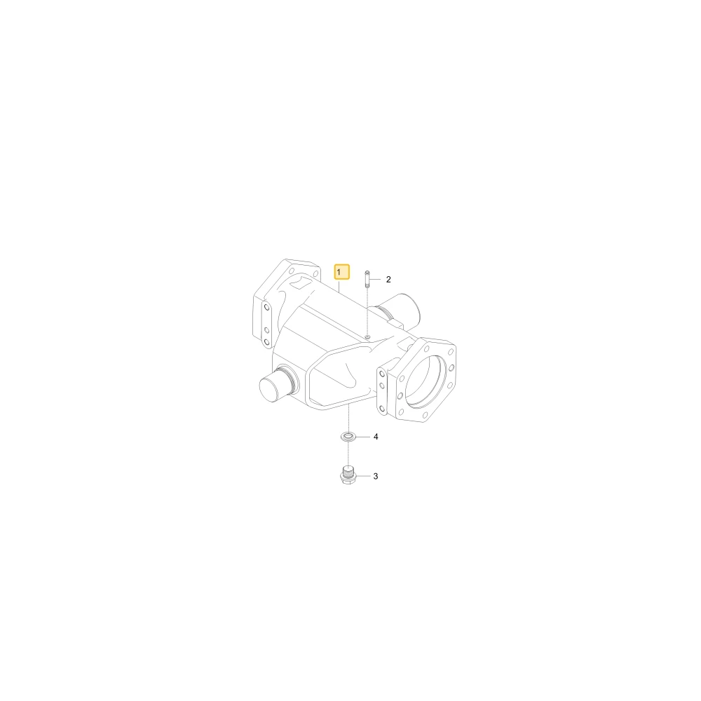 Podpora przedniej osi KIOTI T5715-42141