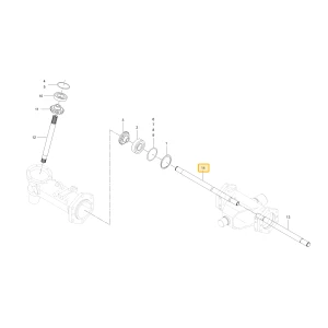 Wał prawego koła zębatego mechanizmu różnicowego KIOTI T5715-43221