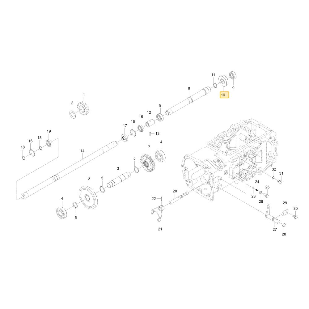 Koło zębate 19 KIOTI T5715-44631