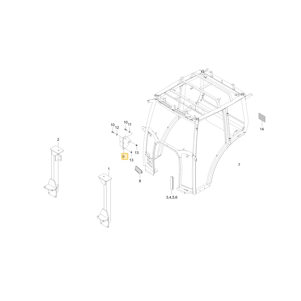 Wspornik joysticka KIOTI T5715-83251