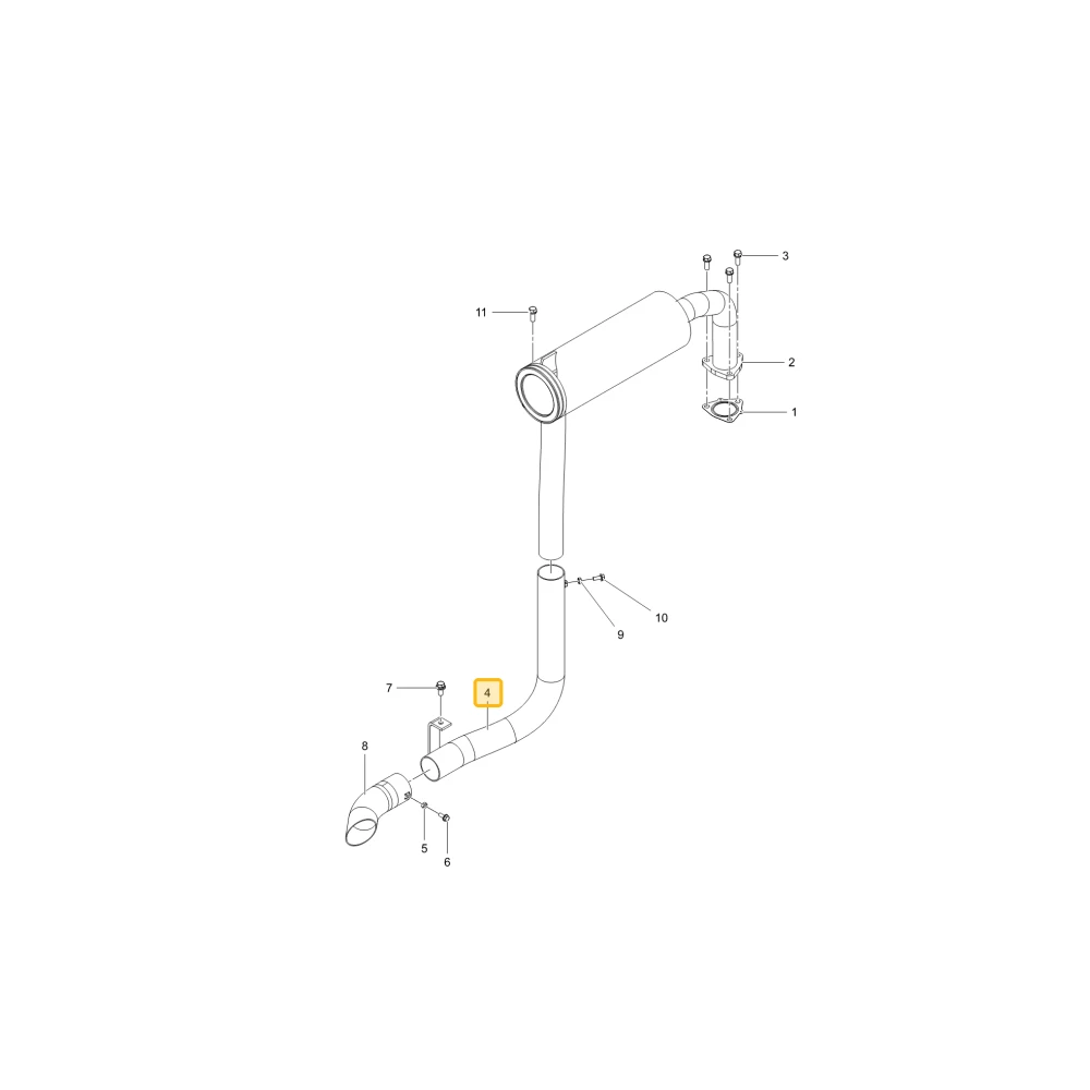 Rura wydechowa KIOTI T5716-50221