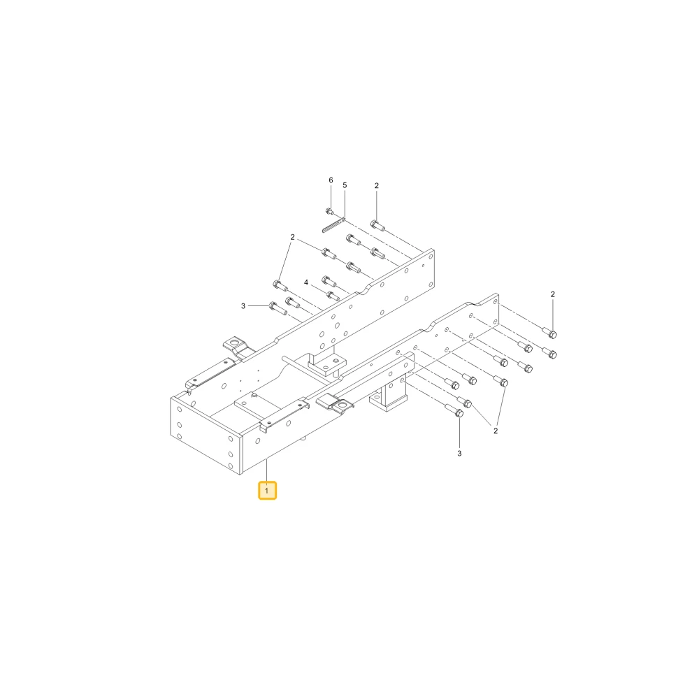Rama przedniej osi KIOTI T5716-50614