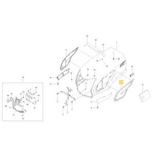 Lewy grill boczny KIOTI T5718-51031