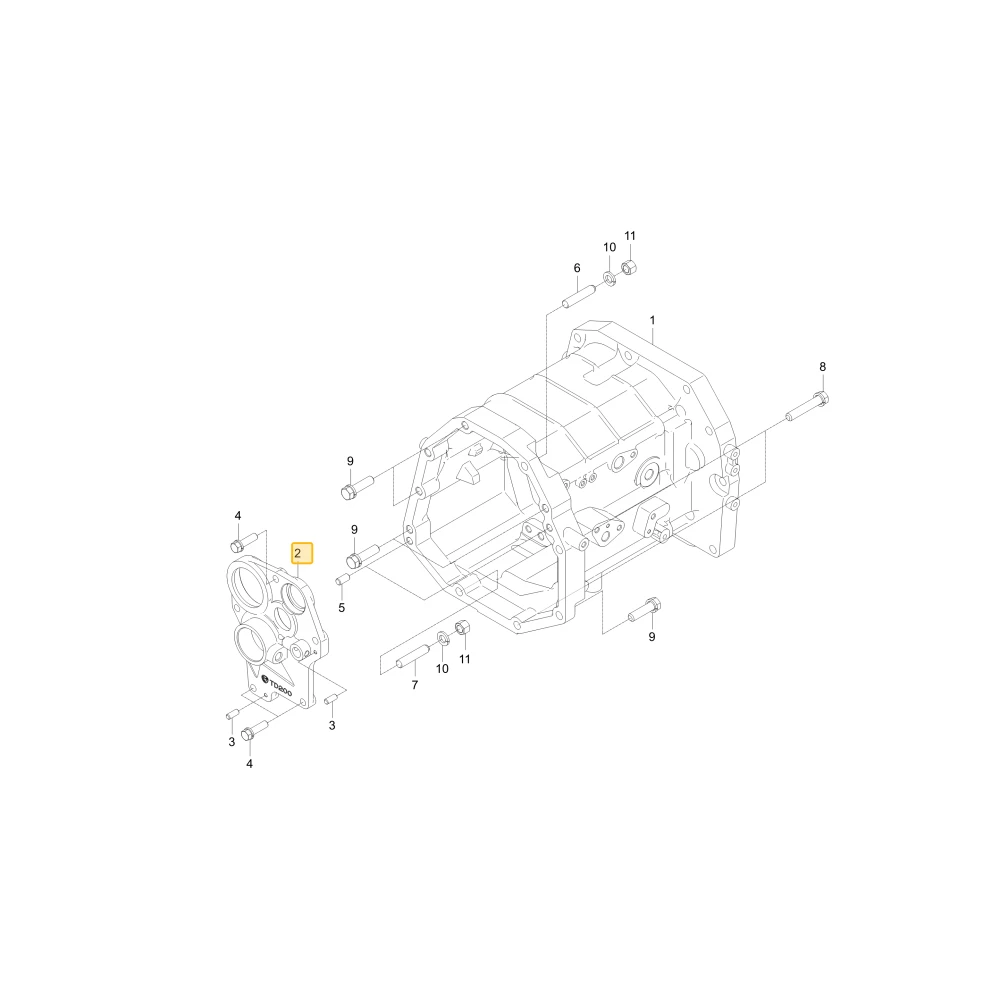 Pokrywa łożyska Hs KIOTI T5755-21444