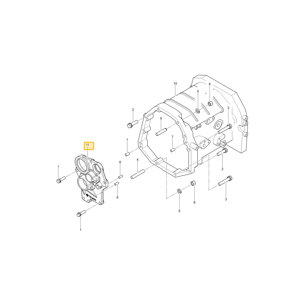 Pokrywa łożyska Hs KIOTI T5755-21445