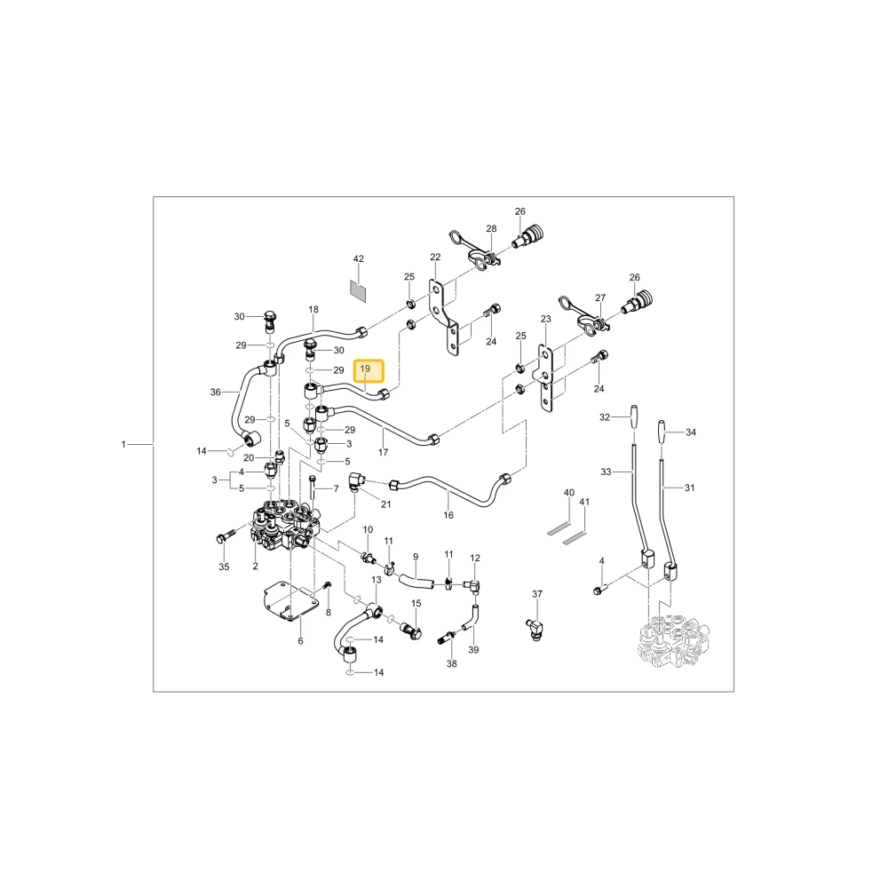 Zewnętrzna rurka hydrauliczna D KIOTI T5810-48092