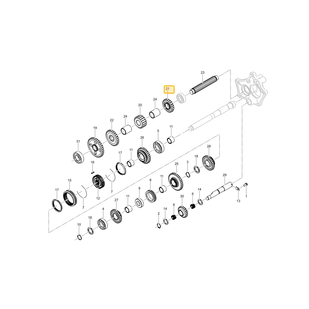 Koło zębate 22 KIOTI T5815-21521