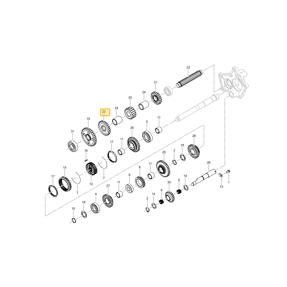 Koło zębate 27 KIOTI T5815-21531