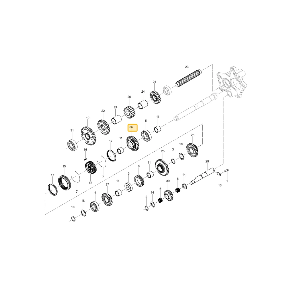 Koło zębate 31 KIOTI T5815-21621