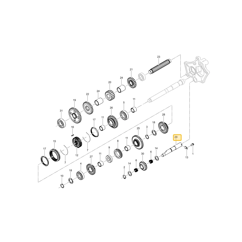 Wał Backward KIOTI T5815-22711