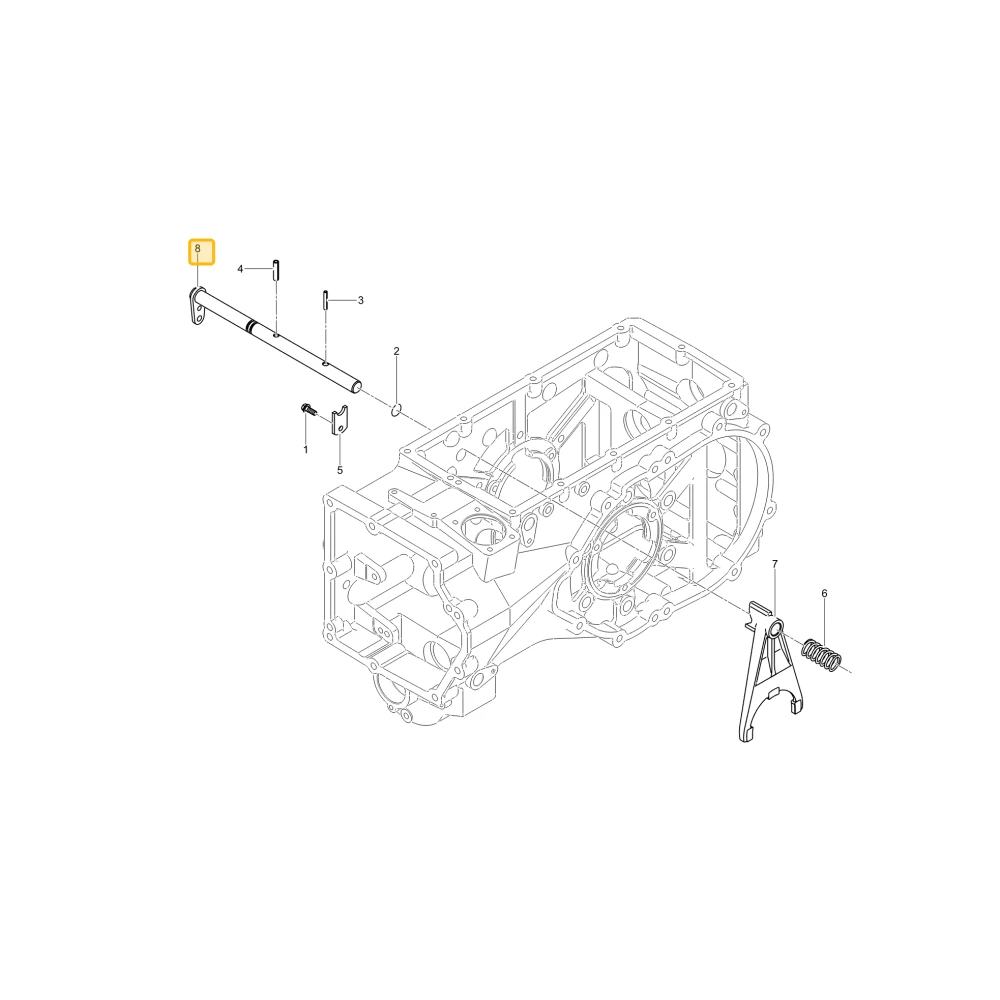 Drążek mechanizmu różnicowego widełek KIOTI T5815-26682