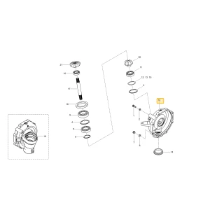 Obudowa przedniej lewej osi KIOTI T5815-43632